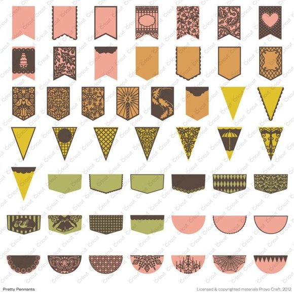 Cricut Projects PRETTY PENNANTS shape - Picture 4 of 16